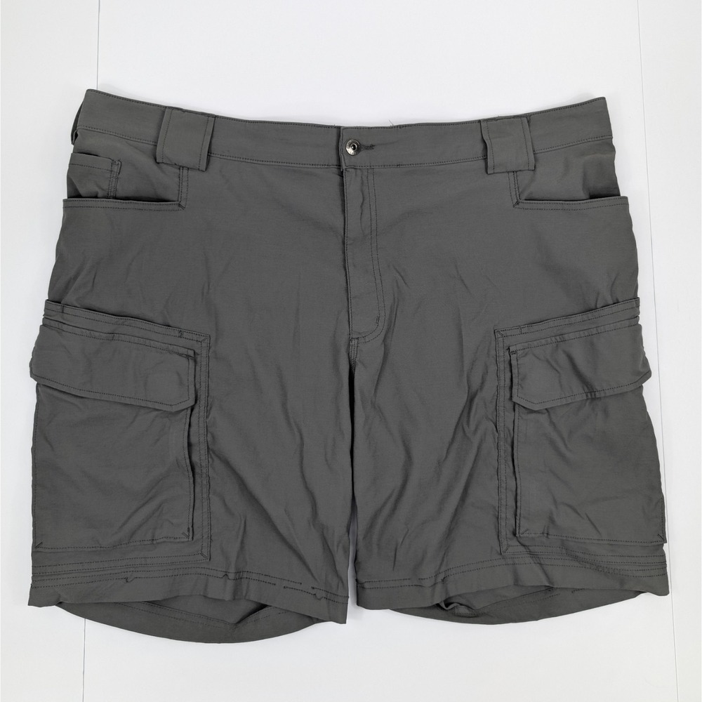 Duluth Trading Flex Dry On The Fly Cargo Shorts Mens 46 Gray Utility Outdoors
